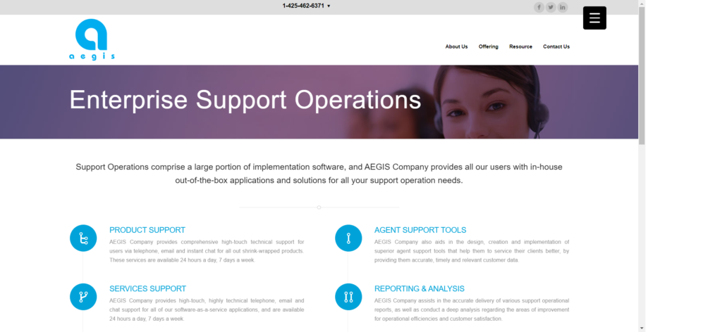 AEGIS Company Enterprise Support Operations