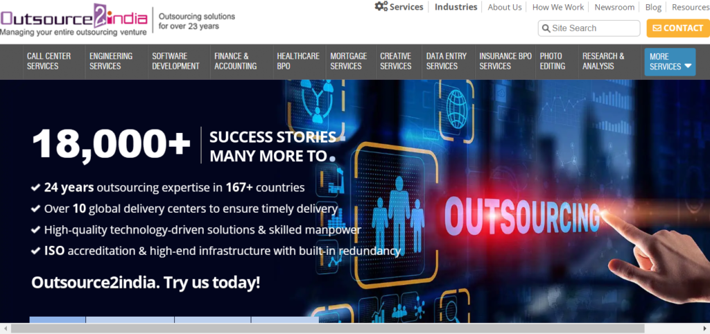 Outsource2india: Business Process Outsourcing (BPO) Services