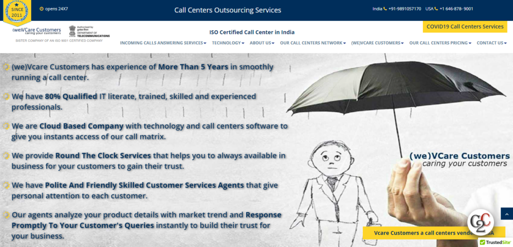 Vcare Customers - A trusted call center outsourcing partner in Delhi NCR