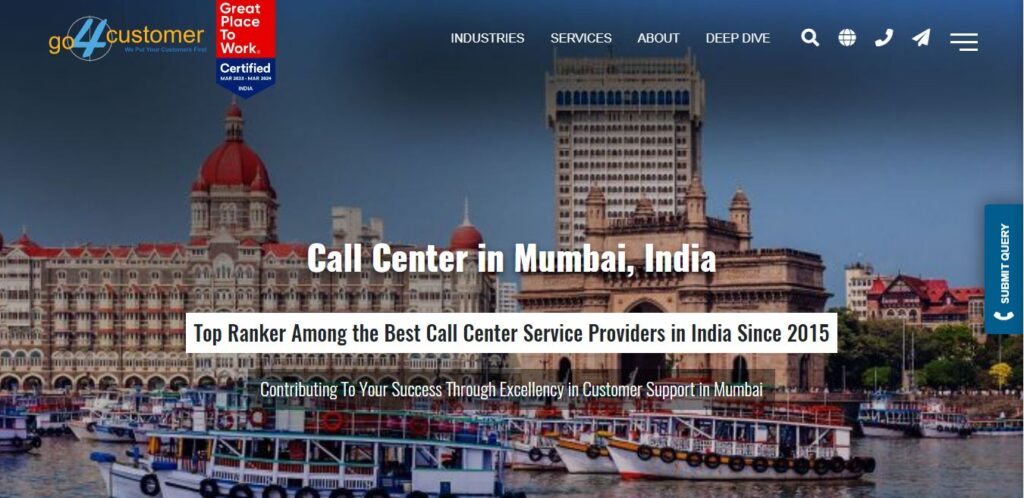 Go4Customer- One of the top call center service provider in Mumbai