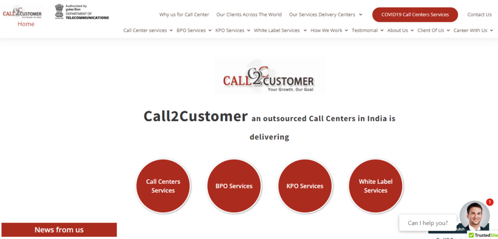 top call center companies in India-Call2Customers