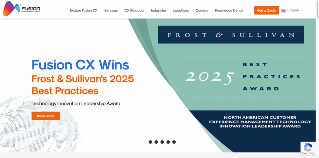 Fusion BPO Services is a contact centre outsourcing company.