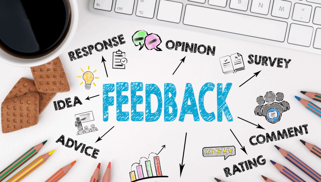 Agent coaching and feedback in call center quality management.