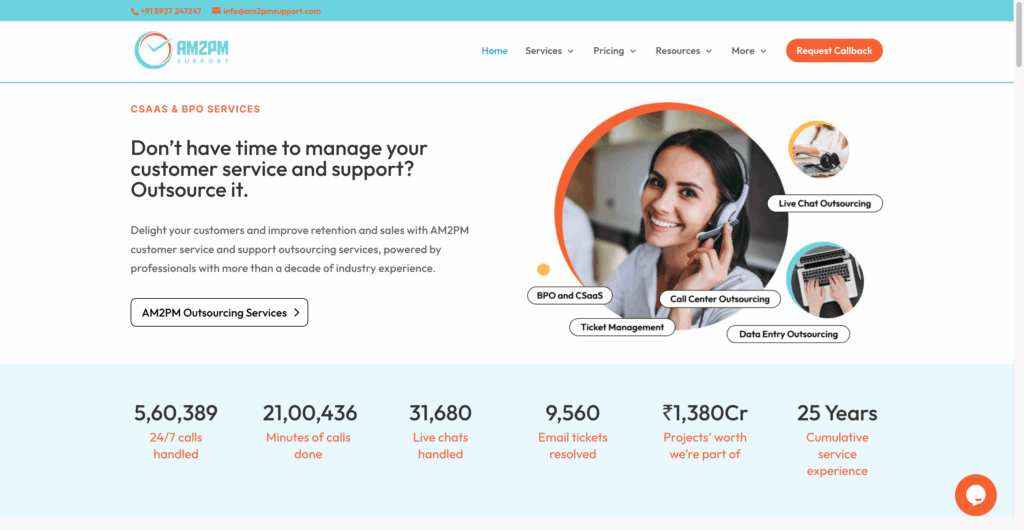 AM2PM Support is a top outsourcing company for startup customer service and support.