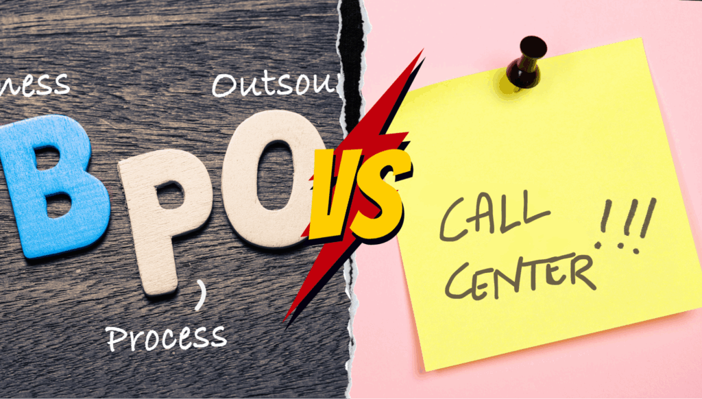 Comparison between BPO and call center to help businesses choose the right service.