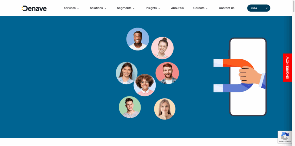 Denave team offering business to business telemarketing services in India.