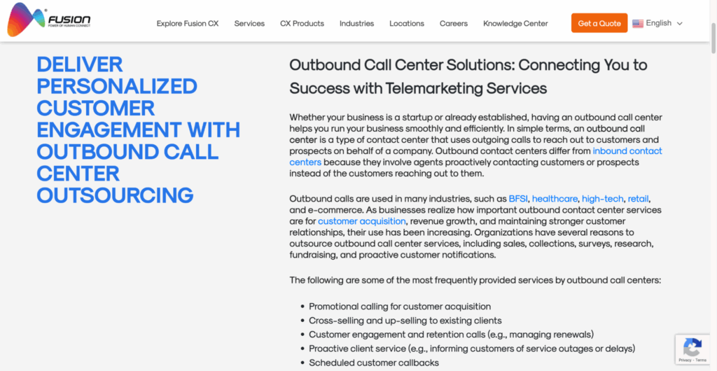 Fusion BPO Services team providing business telemarketing solutions in India.