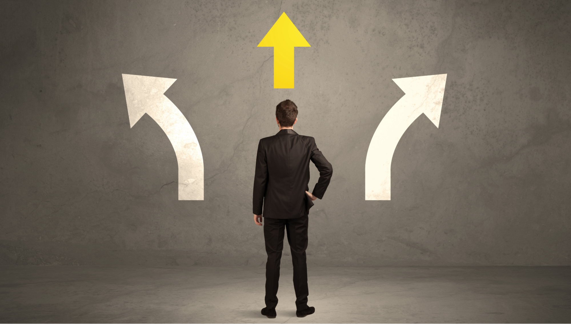 Businessman looking for the right chat service company.