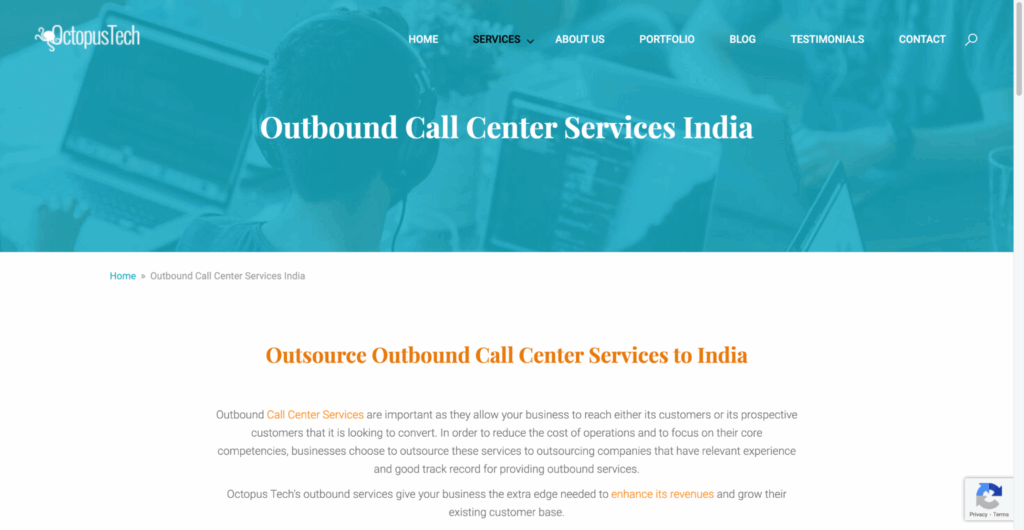 Octopus Tech outbound calling and digital operations team in India.