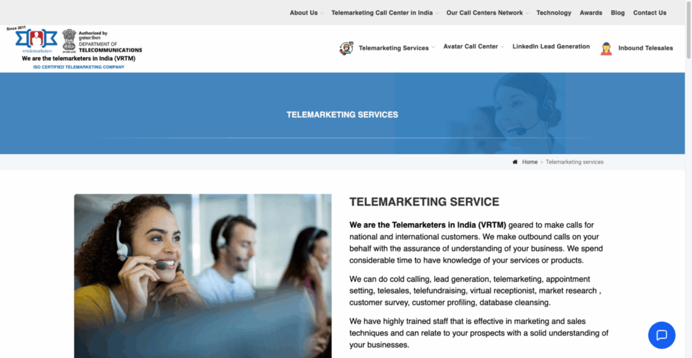 VRTeleMarketers offers performance-based lead generation telemarketing services.