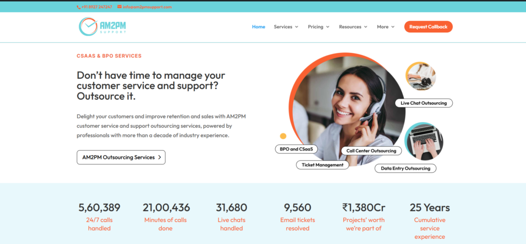 AI agents and human support team working together to manage inbound and outbound customer service efficiently.