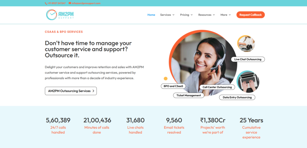 AI voice agents and human support team working together to manage inbound and outbound customer service efficiently.

