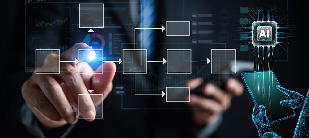 Artificial intelligence for call centers helps automate routine workflows and support processes. 