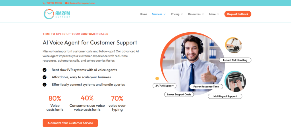 AM2PM Support delivers advanced AI call center software for modern customer communication.
