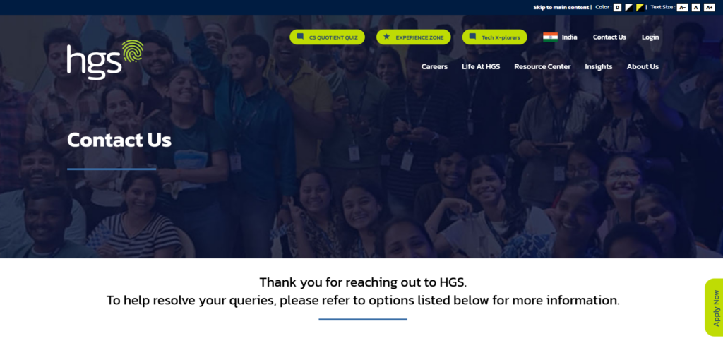 HGS delivers health care call center services for providers, payers, and healthcare organizations.