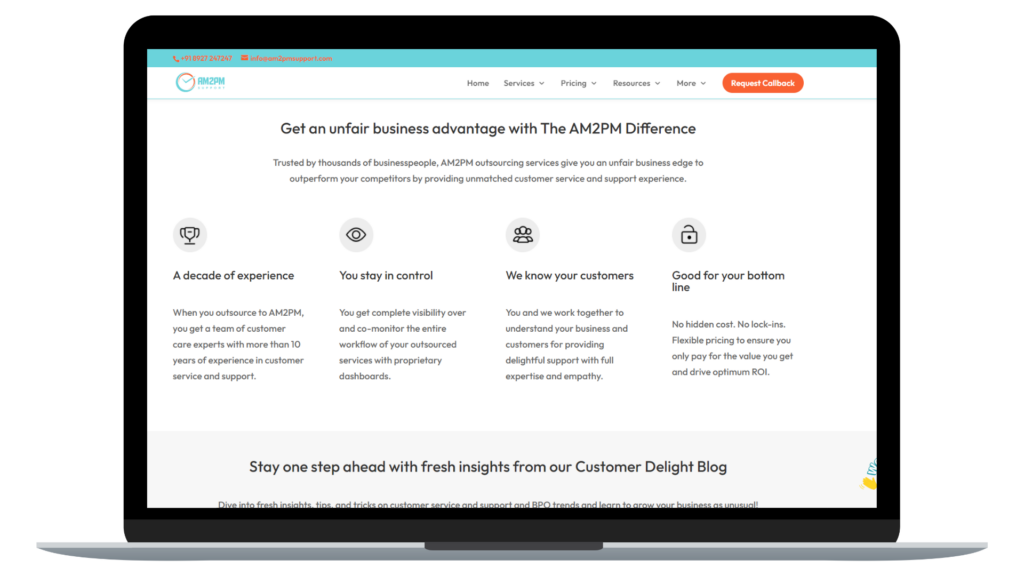 AM2PM Support provides e commerce customer support outsourcing with 24/7 omnichannel service and advanced technology.