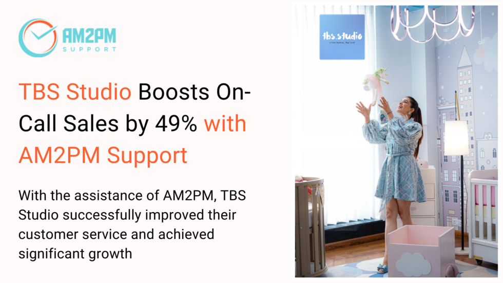 TBS Studio boosts on-call sales by 49% with AM2PM Support