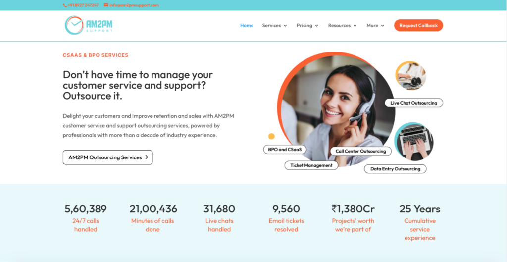 AM2PM Support as an AI voice agent service for small businesses.