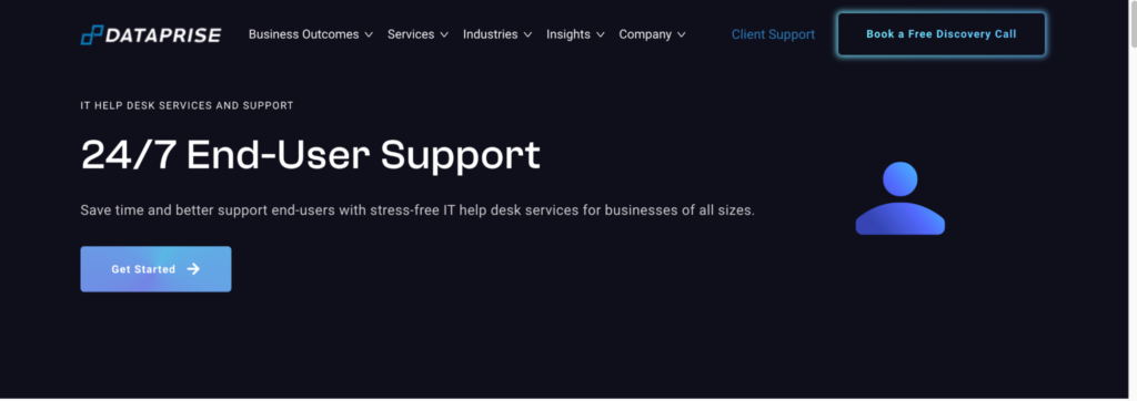 Dataprise managed IT help desk outsourcing and IT support services. 