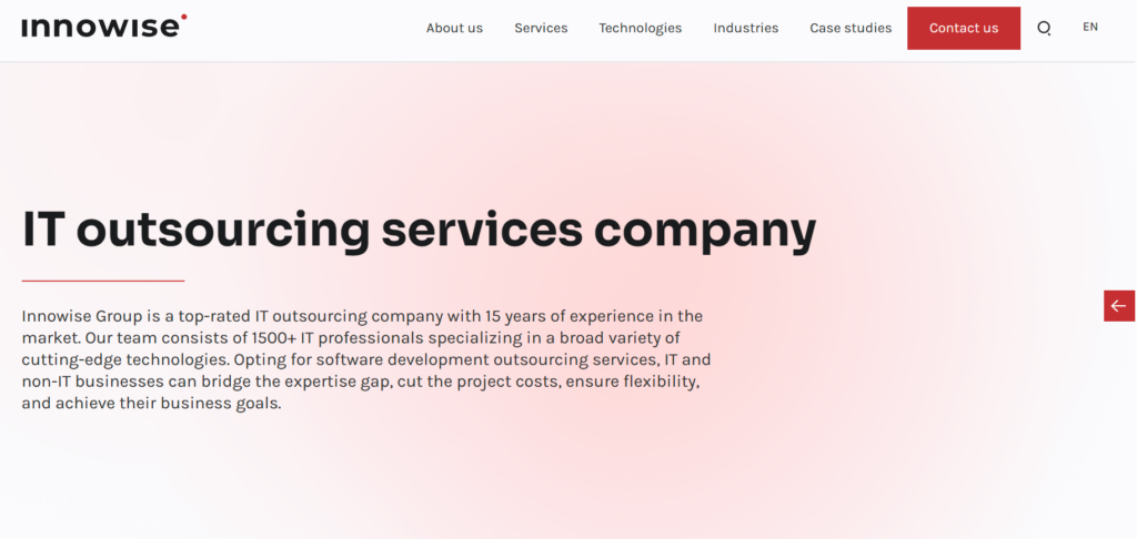 Innowise Group outsourced service desk providers and IT helpdesk support services. 