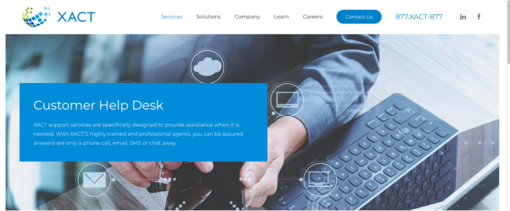 XACT service desk outsourcing companies and it support outsourcing services. 